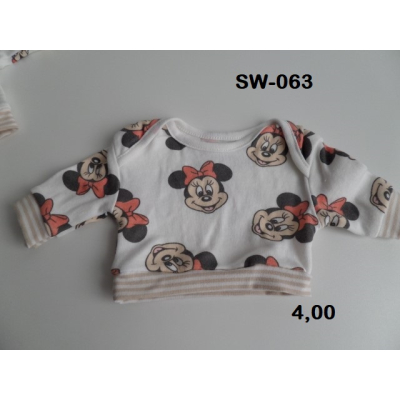 Sweater ecru met minnie mouses